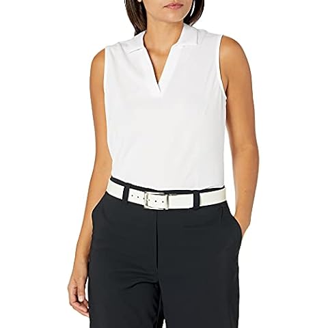 pga tour women's airflux sleeveless golf polo shirt