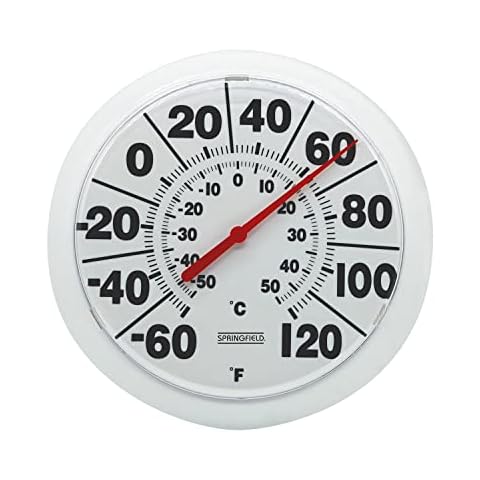 Indoor Outdoor Thermometer Hygrometer, Lirches Outdoor Thermometer Large  Numbers, Decorative Outdoor Thermometers For Patio 