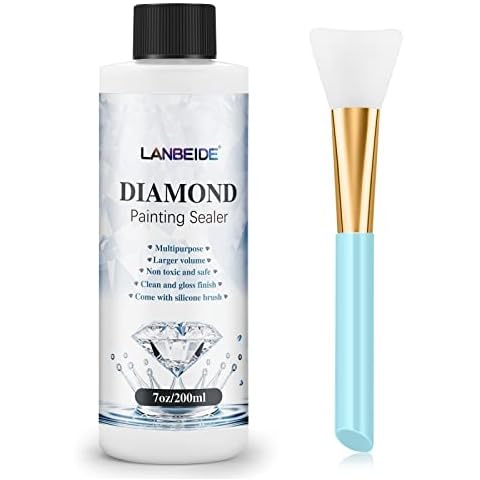 Diamond Painting Sealing Glue 120ml, Diy Art Sealant With Sponge Head For  5d Diamond Painting Kit Accessories. Designed To Preserve The Shiny Effect
