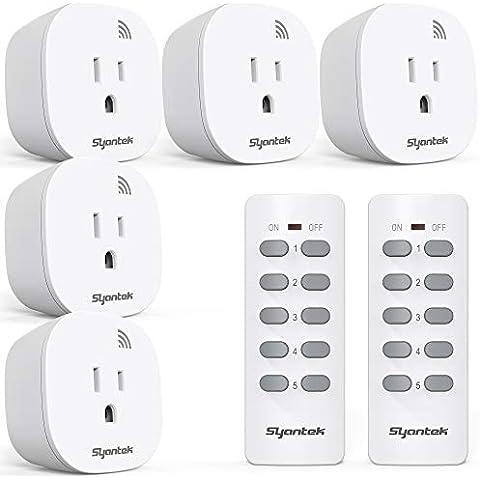 Syantek Smart Plug, Smart Home WiFi Outlets Compatible with Alexa and  Google Assistant for Voice Control, Remote Control, Timer Function, No Hub