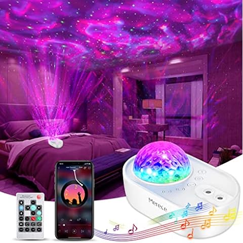 Silkwish Galaxy Night Light Projector with Remote Control Star Projector Bluetooth Music Speaker & 8 White Noises for Kids Adults LED Nebula Galaxy and Starry Projector for Bedroom Party Home Decor 