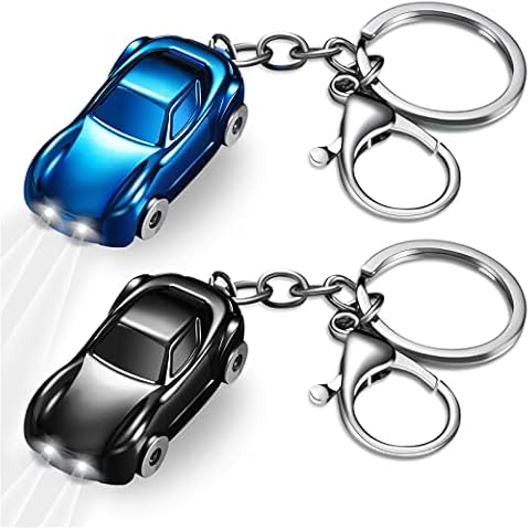 thumbnail image 2 of Mini Car Keychain Flashlight - 2 Mode LED Light, Zinc Alloy Key Ring For Men, Women, Kids, Outdoor Use 2 of 9