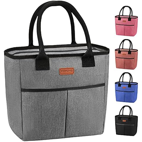 PanStro Lunch Bag Lunch Box Tote Cooler Bag for Men Women Adults Kids Thermal Portable Insulated Waterproof Cooler Lunch Picnic Carry Tote Storage Bag 