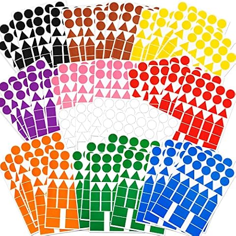 480 Pegatinas Redondas De Colores 3 Cm - Etiquetas Adhesivas Para Organizar Y Clasificar