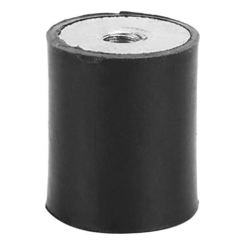 2 Supports En Caoutchouc Anti-Vibrations M10 - Amortisseurs Cylindriques 50 X 20 Mm Pour Machines Et Moteurs