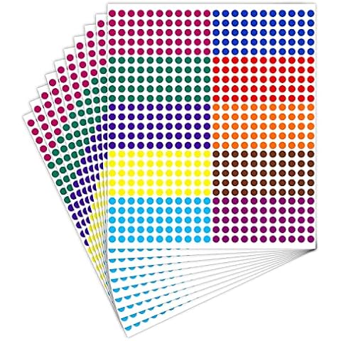 10 SHEETS AUTOCOLLANTS De Codage Étiquettes Numérotées Stickers Bureau