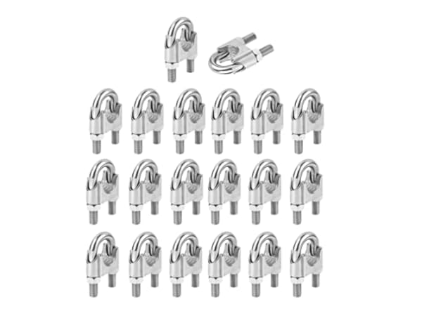 Abrazaderas de cuerda de cable Miniatura