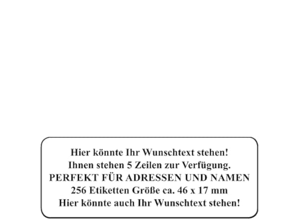 Adressaufkleber Vorschaubild