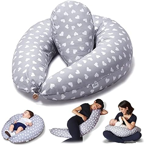 Almohadas para embarazadas en forma de corazones