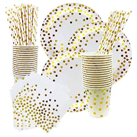 Assiettes jetables en guirlandes