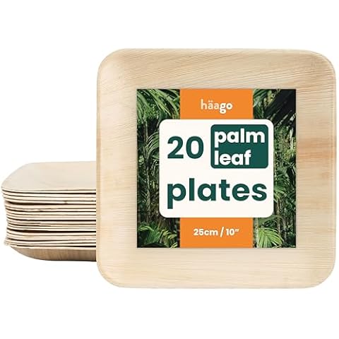 Assiettes jetables en palmier