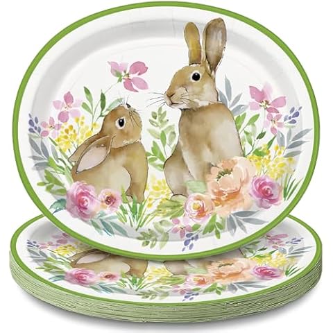 Assiettes jetables pour Pâques