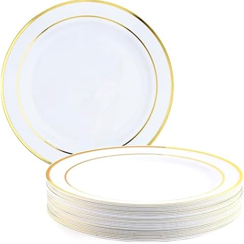 Assiettes jetables réutilisables