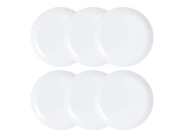 Lot De 5 Petites Assiettes Plates Vintage Luminarc – France – Diamètre 19,5 Cm