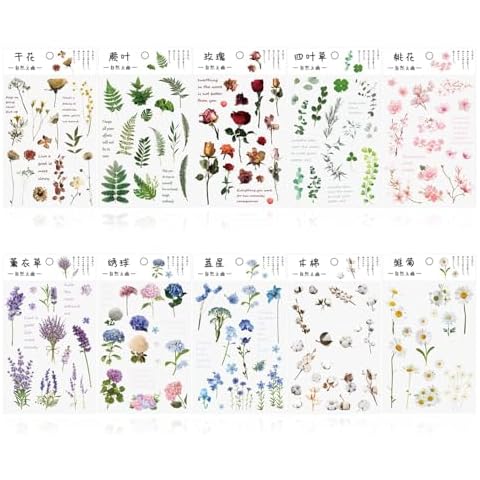Autocollants à fleurs pour scrapbooking