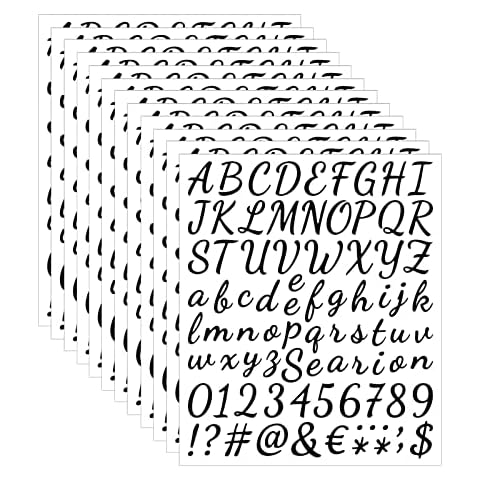 Autocollants pour scrapbooking Alphabet