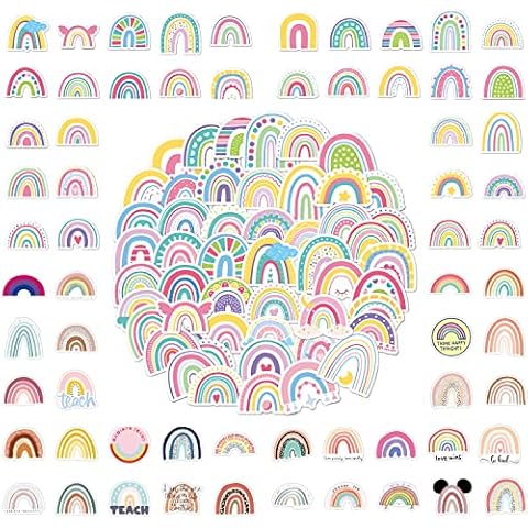 Autocollants arc-en-ciel pour scrapbooking