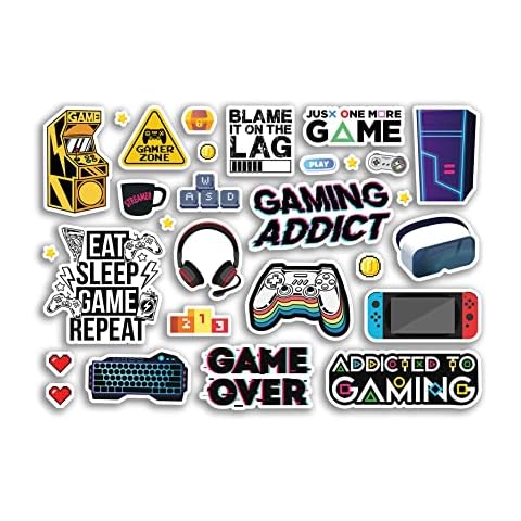 Autocollants de jeux vidéo pour scrapbooking