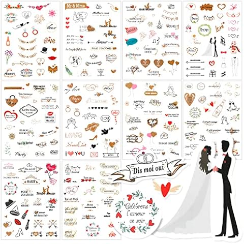 Autocollants pour scrapbooking Mariages