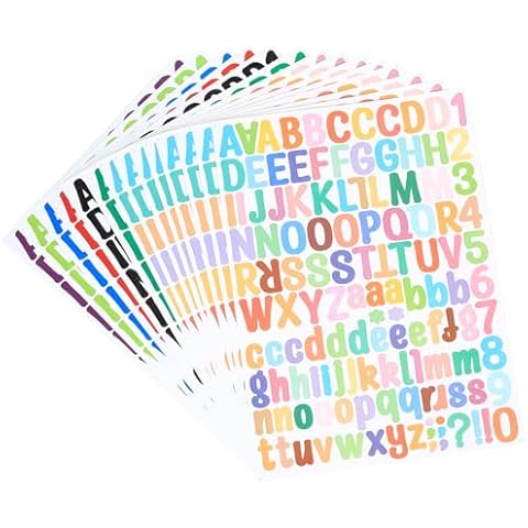 Autocollants pour scrapbooking Nombres et lettres