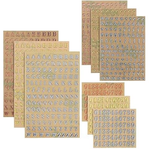 Autocollants métalliques pour scrapbooking