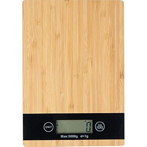 Básculas de cocina de madera