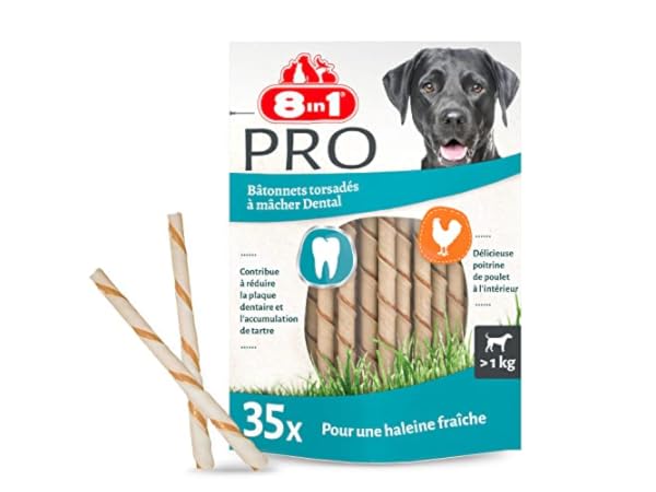 Bâtonnets en peaux de buffle pour chiens Vignette