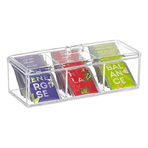 Boîtes de rangement avec couvercle à thé