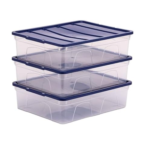 Boîtes de rangement avec couvercle anti-poussière