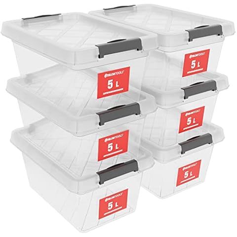 Boîtes de rangement empilables avec couvercle