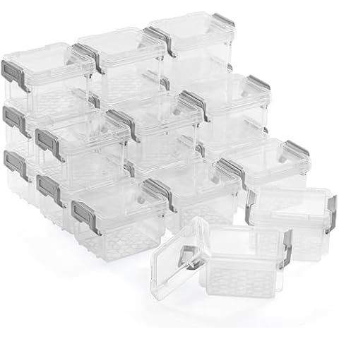 Boîtes de rangement avec couvercle à loquet