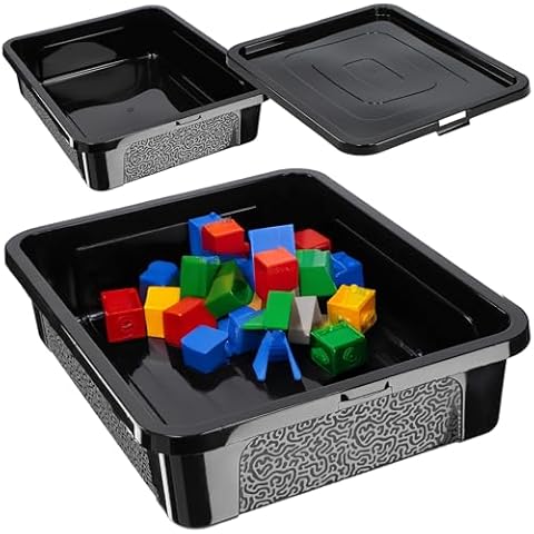 Boîtes de rangement rectangulaires avec couvercle