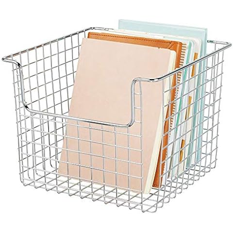 Boîtes de rangement ouvertes en métal
