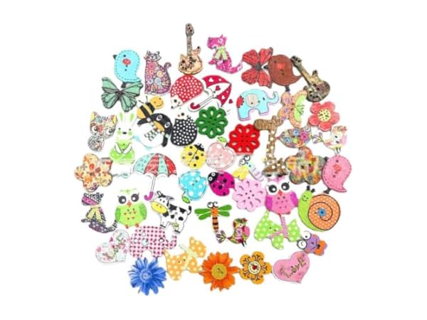 Boutons et badges fantaisies pour enfants Vignette