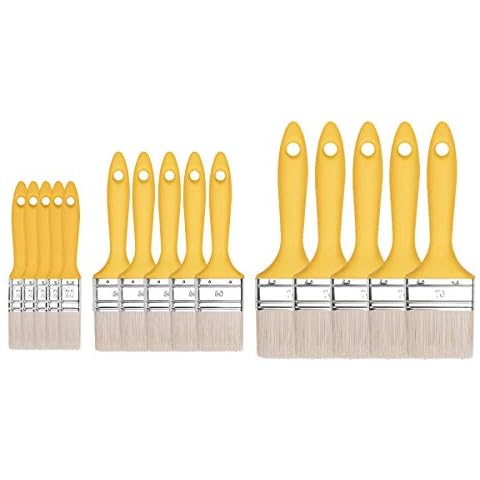 Brochas planas de pintura de fibra sintética