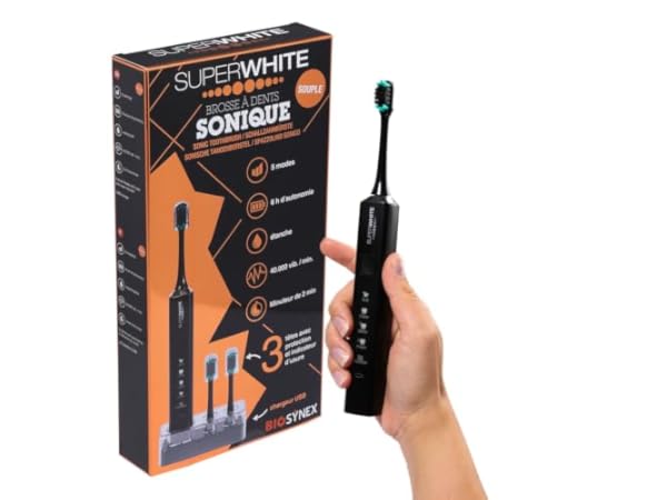 Brosses à dents soniques avec minuteur de brossage thumbnail
