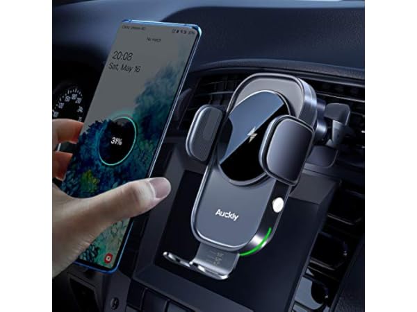 Cargadores inalámbricos de teléfono móviles para coches Miniatura