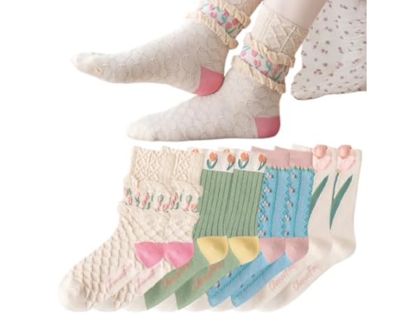 Chaussettes mi-mollets pour femmes Vignette