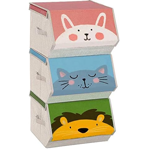 Coffres à jouets empilables pour enfants
