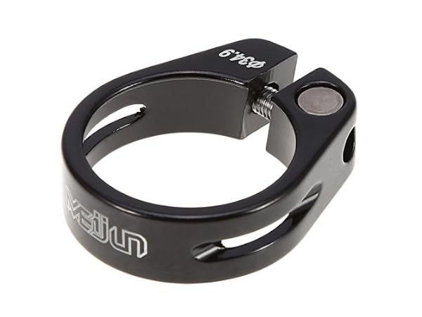 Collier De Selle De Vélo Double Couche En Alliage Aluminium - Diamètre 31.8/34.9mm, Léger, Couleur Violet - 2