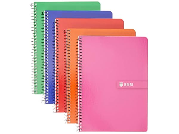 Paquete De 3 Cuadernos Cuadriculados A5, Cuaderno Cuadriculado En