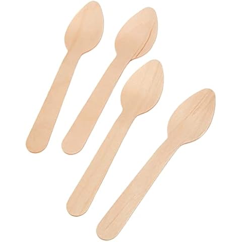 Cuillères jetables en bois