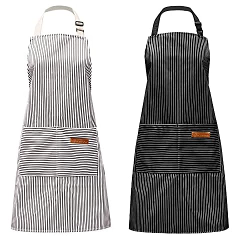Delantales de cocina a rayas