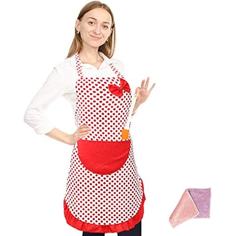 Delantales de cocina de lunares
