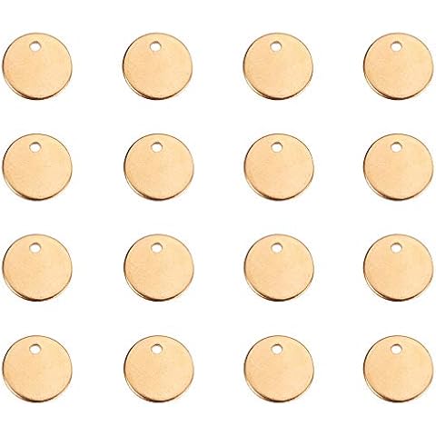 Dijes de oro blanco para bisutería