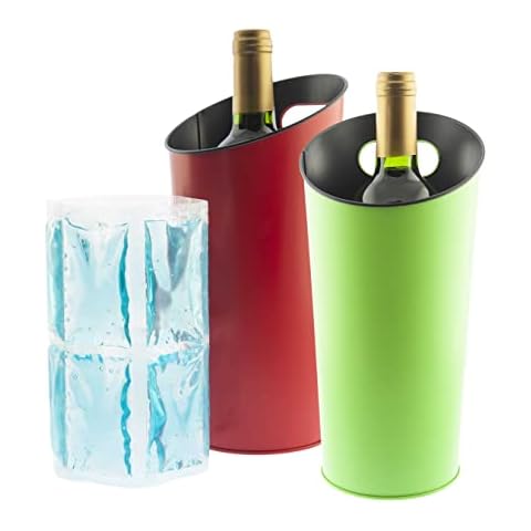 Enfriadores de botellas de vino de metal