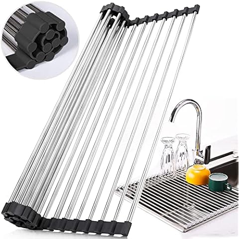 Escurridores de cocina de plata