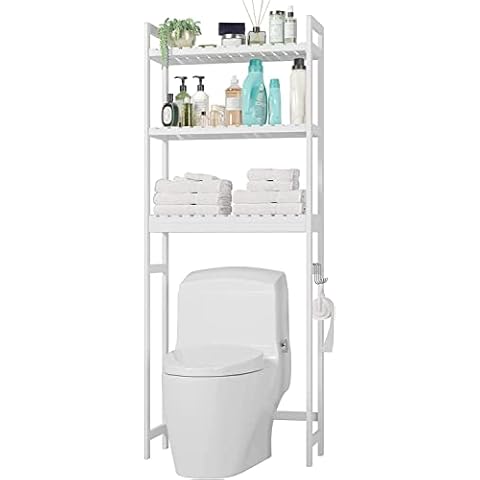 Estanterías de baño de bambú
