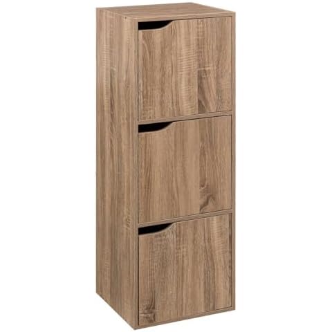 Étagères verticales avec portes