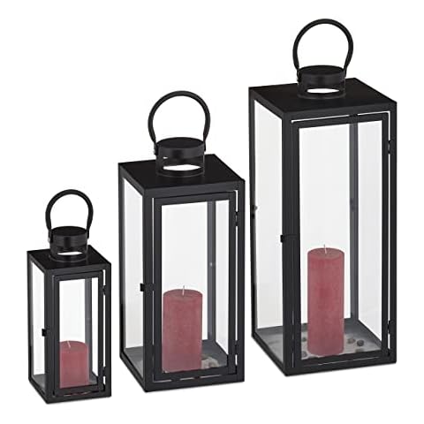 Faroles para velas de vidrio